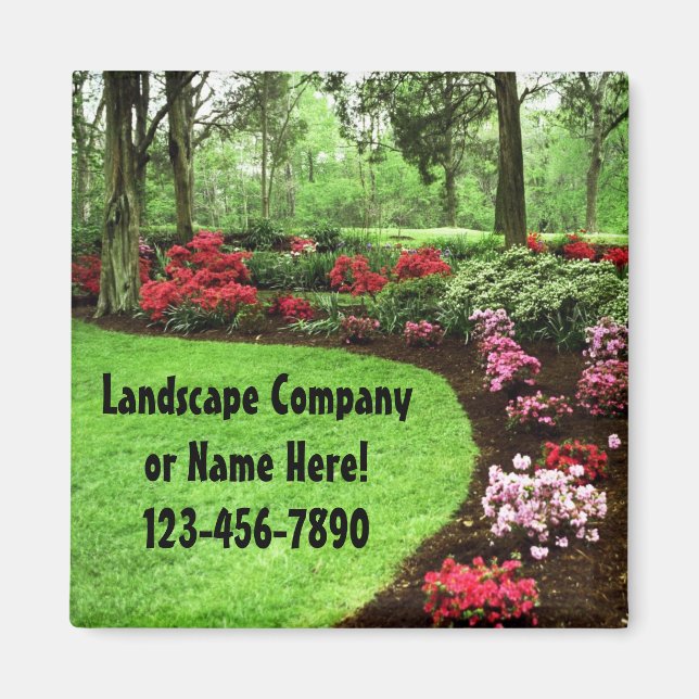 Íman Plush Green Landscape Laure Care Business (Frente)