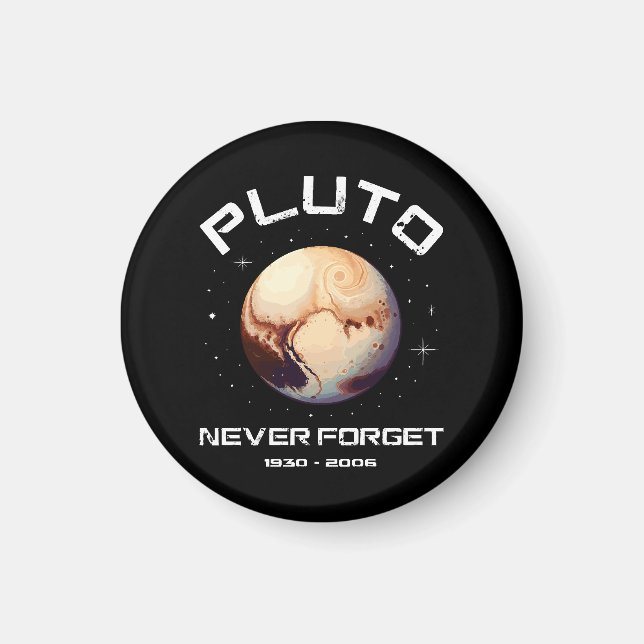 Íman Plutão Nunca Esqueça (Frente)