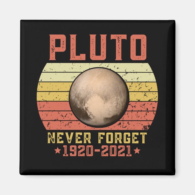 Íman pluto NUNCA ESQUECER (Frente)