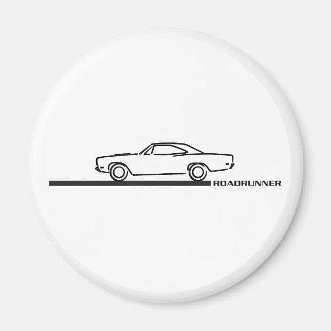 Íman Plymouth Roadrunner 1968 (Frente)