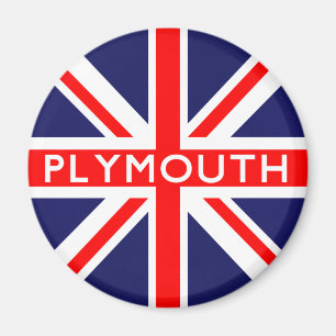 Íman Plymouth UK Flag