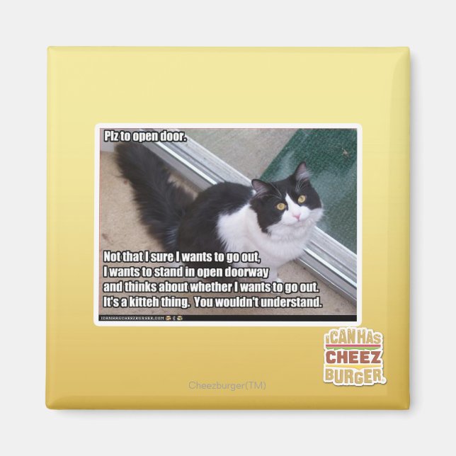 Íman Plz para abrir a porta (Frente)