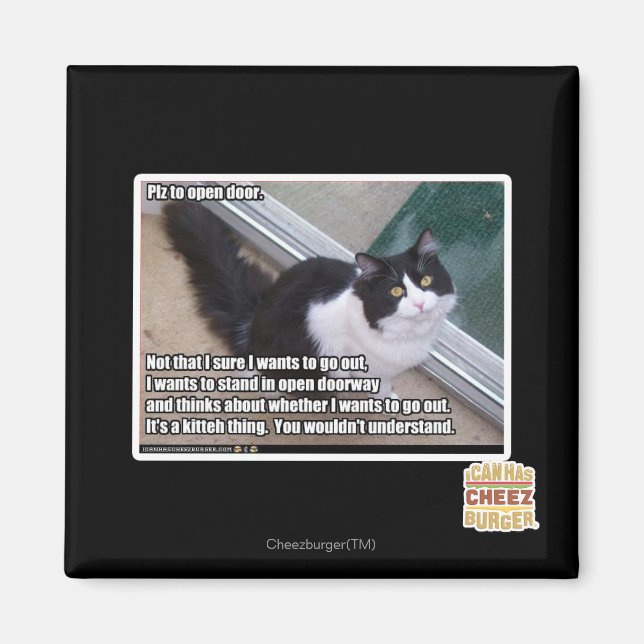 Íman Plz para abrir a porta (Frente)