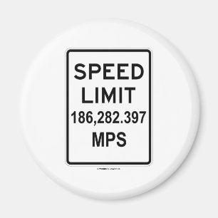 Íman PM do limite de velocidade 186.282,397 (velocidade