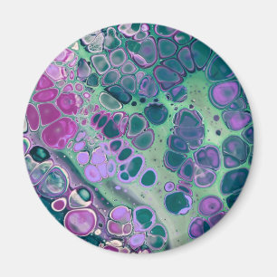 Íman Pó Acrílico Sereia, Abstrato Colorida Legal