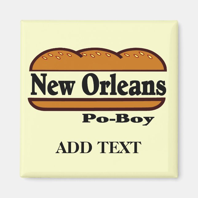 Íman Po Boy de Nova Orleans (Frente)