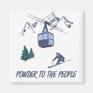 Íman Pó para o Pessoas Ski Resort