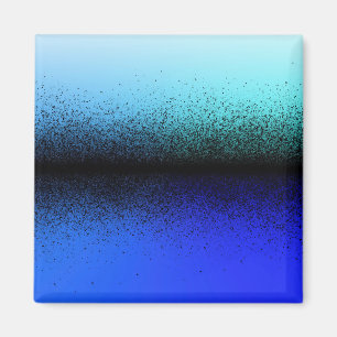 Íman Pó Preto em Azul