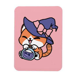 Íman Poção de Bruxa Listrada – Design de Gato Fofo de H