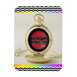 Íman Pocket Watch Poker Time  Refrigerator 