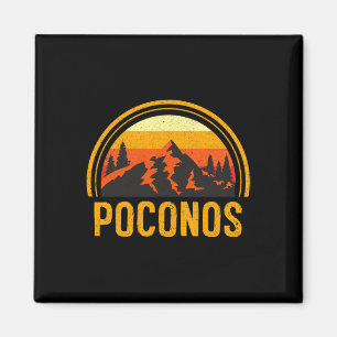 Íman Poconos Pensilvânia Pa Montanhas Caminhada Lembran