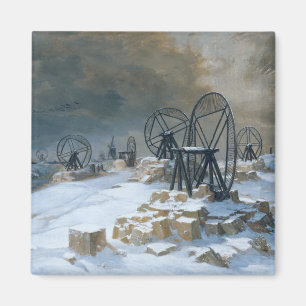 Íman Poços em Gentilly na neve, 1879