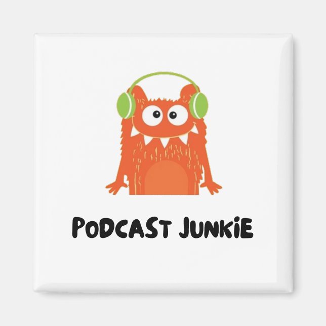 Íman Podcast junkie (Frente)