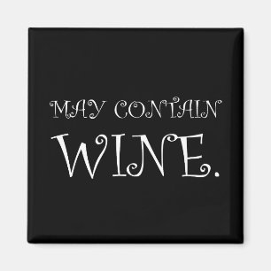 Íman Pode conter o branco engraçado do vinho