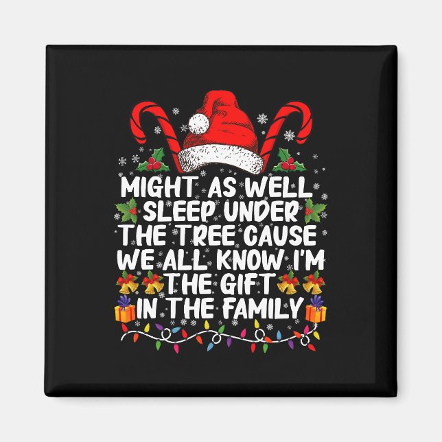 Íman Pode Dormir Sob O Presente De Natal Em Árvore (Frente)