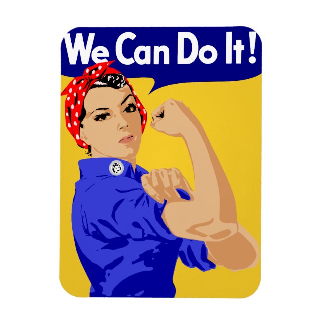 Íman Podemos Fazer Isso! Rosie The Riveter WII Poster (Vertical)