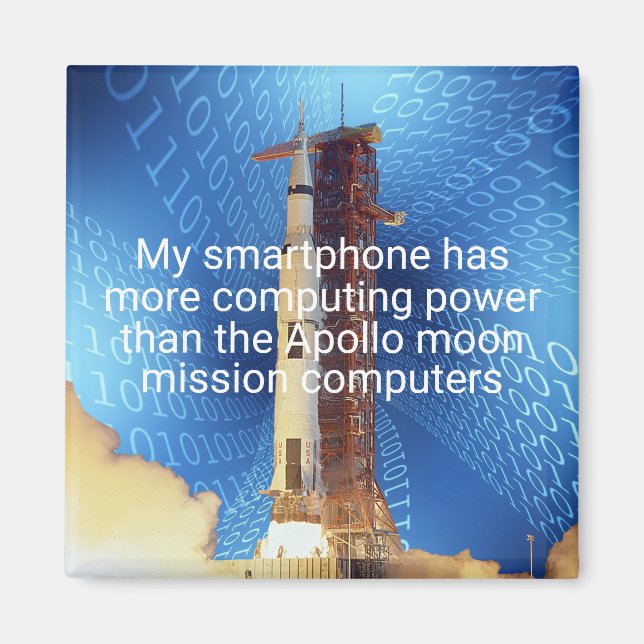 Íman Poder de computação do Apollo 11 (Frente)