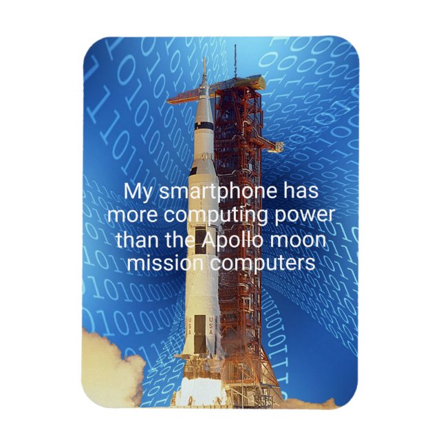 Íman Poder de computação do Apollo 11 (Vertical)
