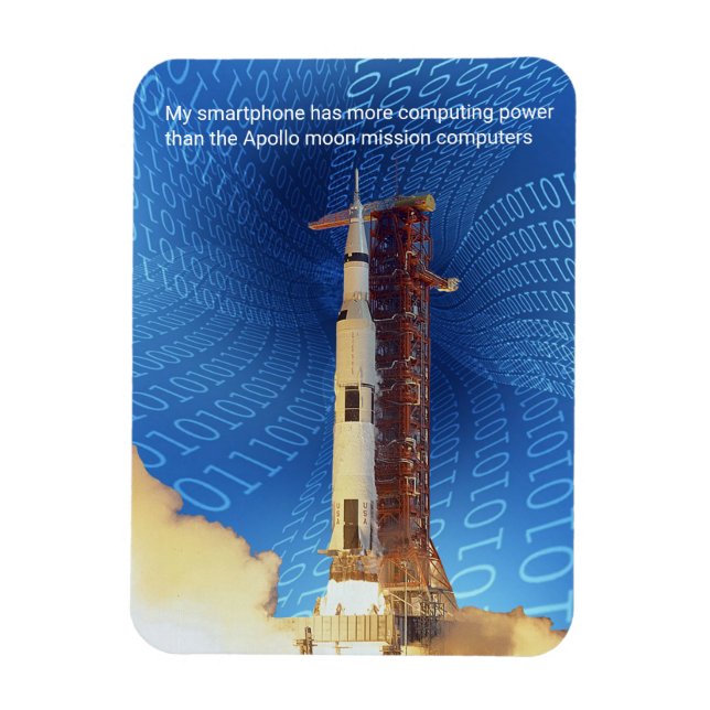Íman Poder de computação do Apollo 11 (Vertical)