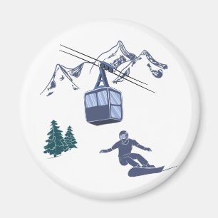 Íman Poder do Snowboarder para o Servidor de Esqui do P