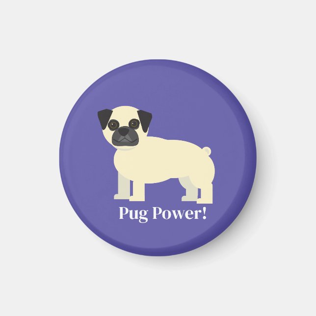 Íman Poder Pug  (Frente)