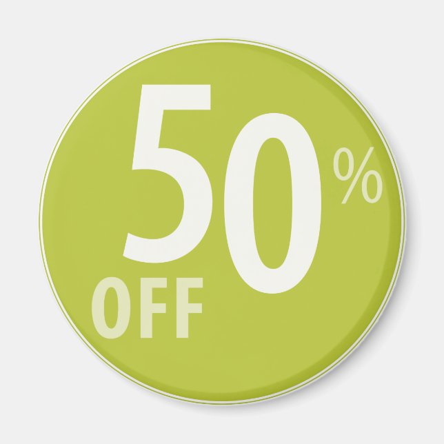 Íman Poderoso Sinal 50% OFF SALE - Magnets (Frente)