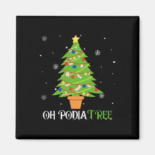Íman Podiatria da árvore de natal, polidatrista médico 