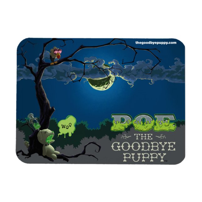 Íman Poe o "Tchau Puppy Magnet" (Horizontal)