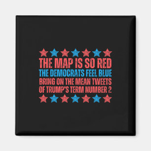 Íman Poema da Eleição de Trump Mapa Vermelho Dia dos Na