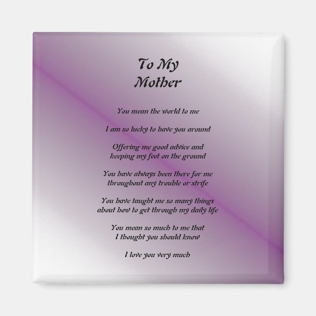 Íman Poema da Mãe (Frente)