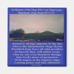 Íman Poema da ponte do arco-íris de Manchester do ím