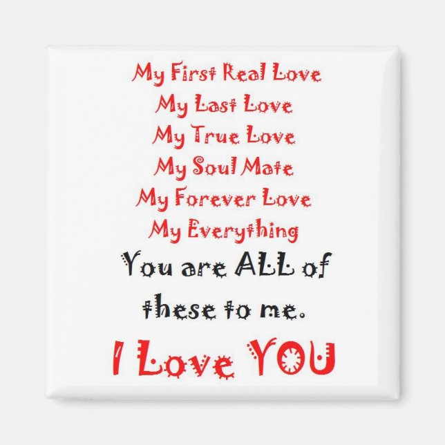 Íman Poema de Amor para sempre (Frente)