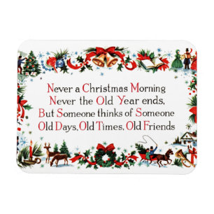 Íman Poema de Natal Vintage