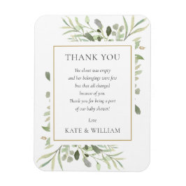 Íman Poema do Chá de Bebê das Folhas Macias da Primaver