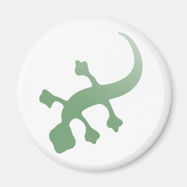 Íman Poetica Gecko em Verde (Frente)