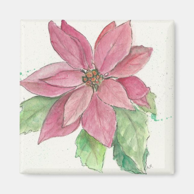 Íman poinsettia (Frente)
