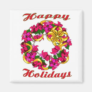 Íman Poinsettia Wreath Magnet