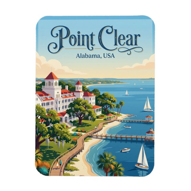 Íman Point Clear Alabama (Vertical)
