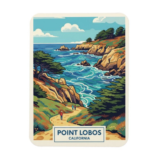 Íman Point Lobos Viagem Califórnia (Vertical)