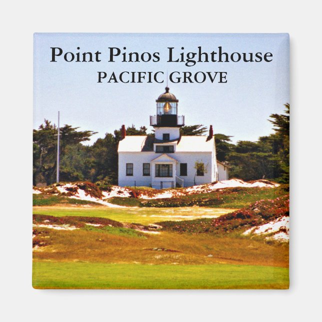 Íman Point Pinos Lighthouse, Califórnia Magnet (Frente)