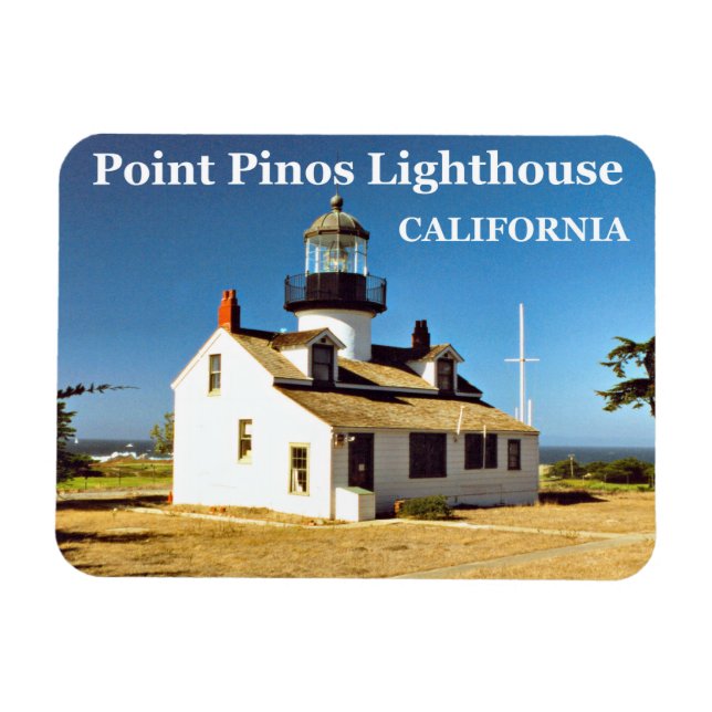 Íman Point Pinos Lighthouse, California Photo Magnet (Horizontal)
