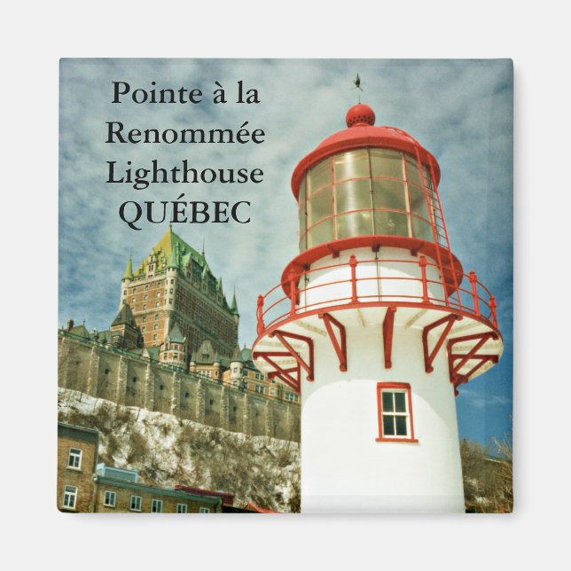 Íman Pointe à Renommée Lighthouse, Magnet do Québec (Frente)