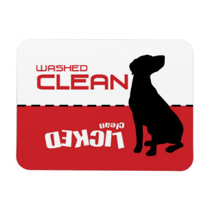 Íman Pointer Dog, Dishwasher Magnet - Licked Clean