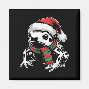 Íman Poison Dart Sapo Xmas Santa Hat Scarf Christmas Co