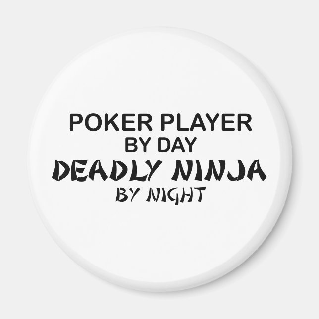 Íman Poker Deadly Ninja por Noite (Frente)
