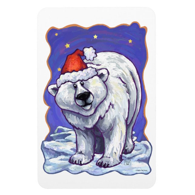 Íman Polar Bear Natal (Vertical)