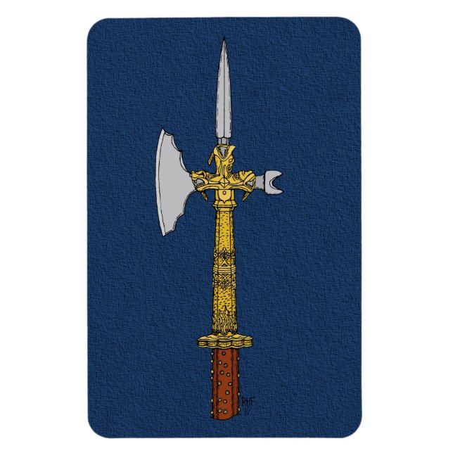 Íman Poleaxe de Edward IV (Vertical)