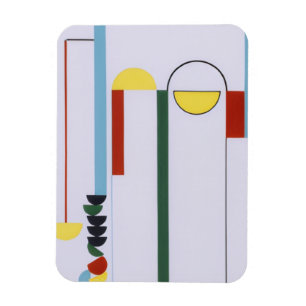 Íman Polia Ímã Abstrato – Design Colorido