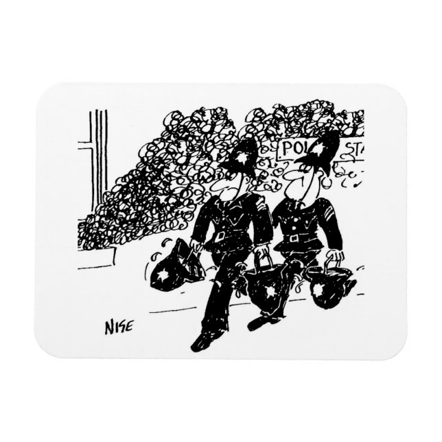 Íman Polícia apaga fogo com água em capacetes (Horizontal)