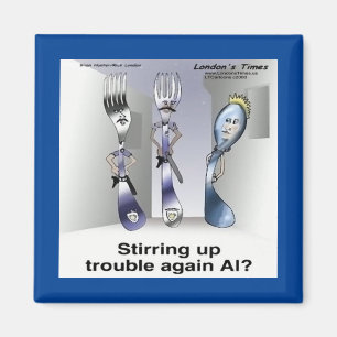 Íman Polícia de Silverware Engraçado do Rick London